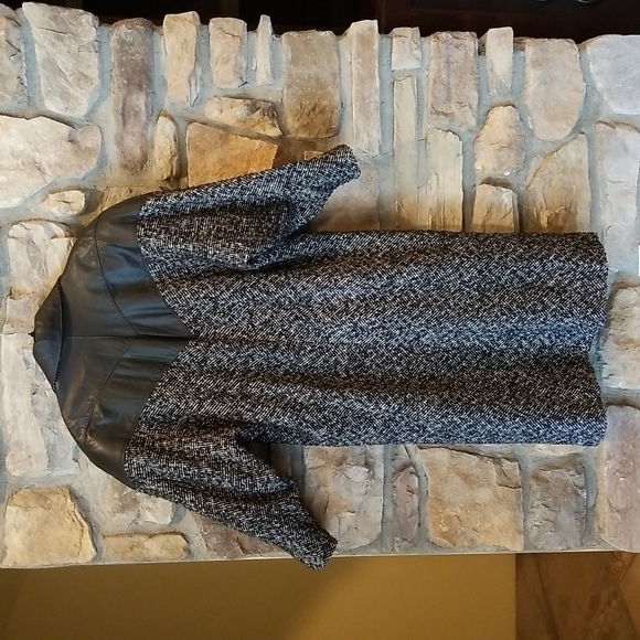 Leather & Tweed Coat ♥ - Picture 6 of 10